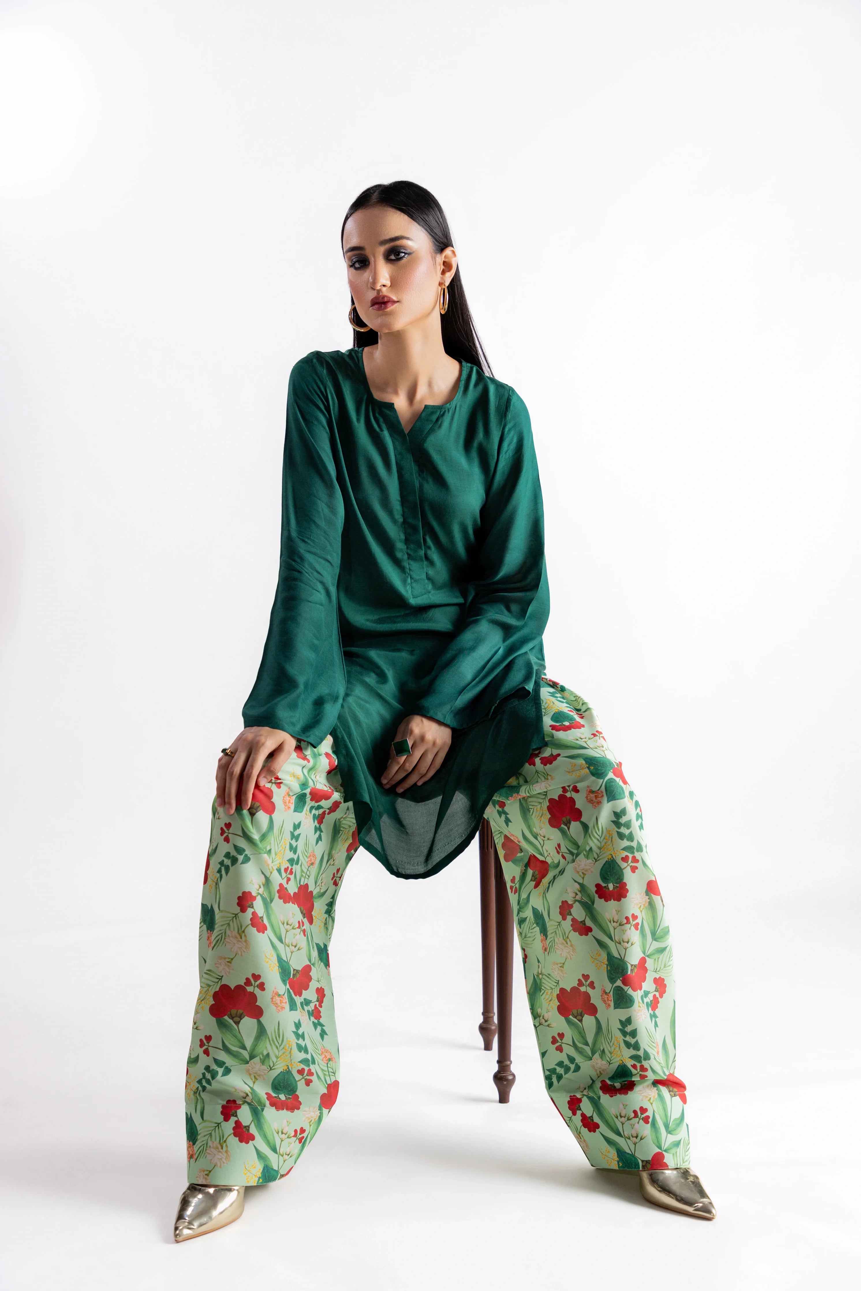 The Gulnar Shalwar - Mint