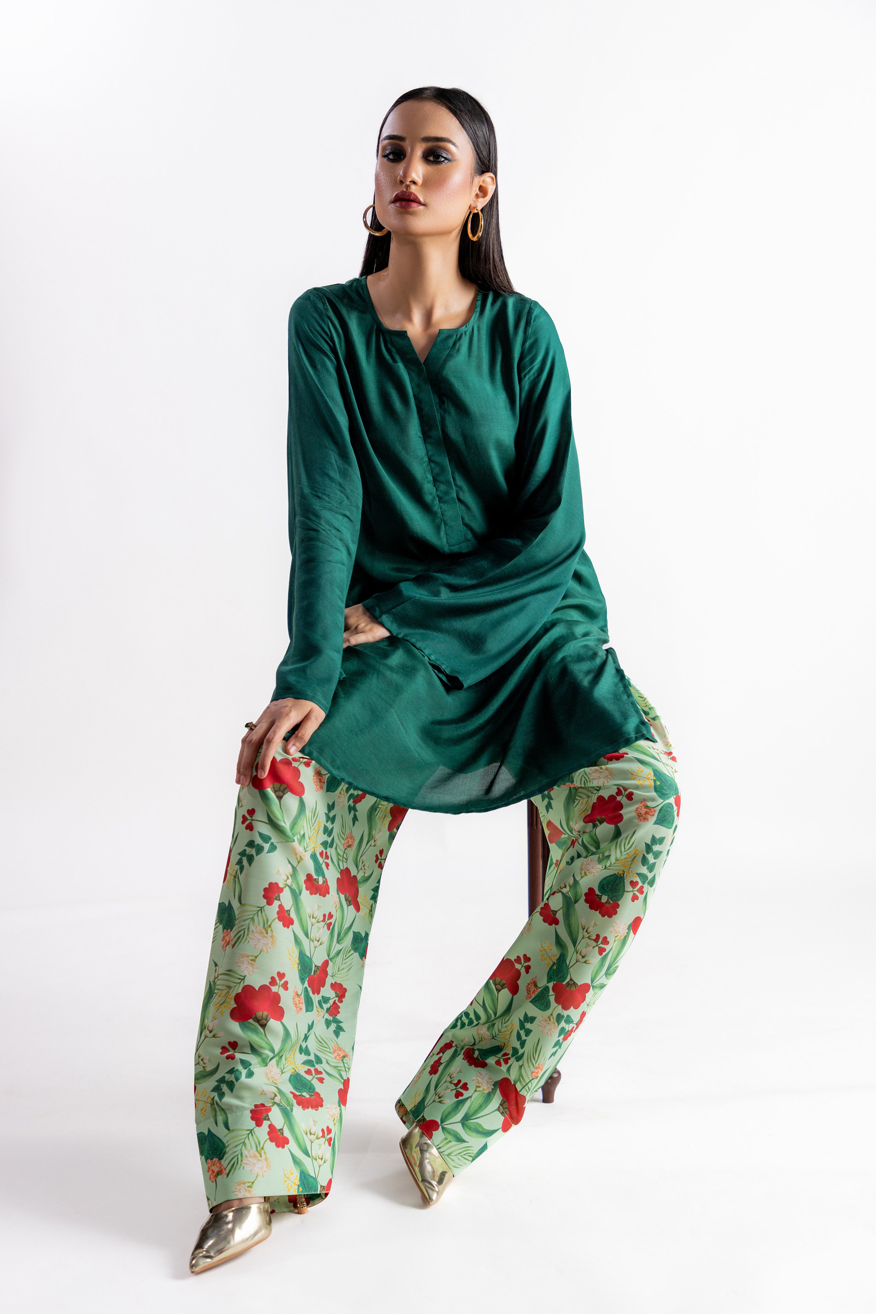 The Gulnar Shalwar - Mint