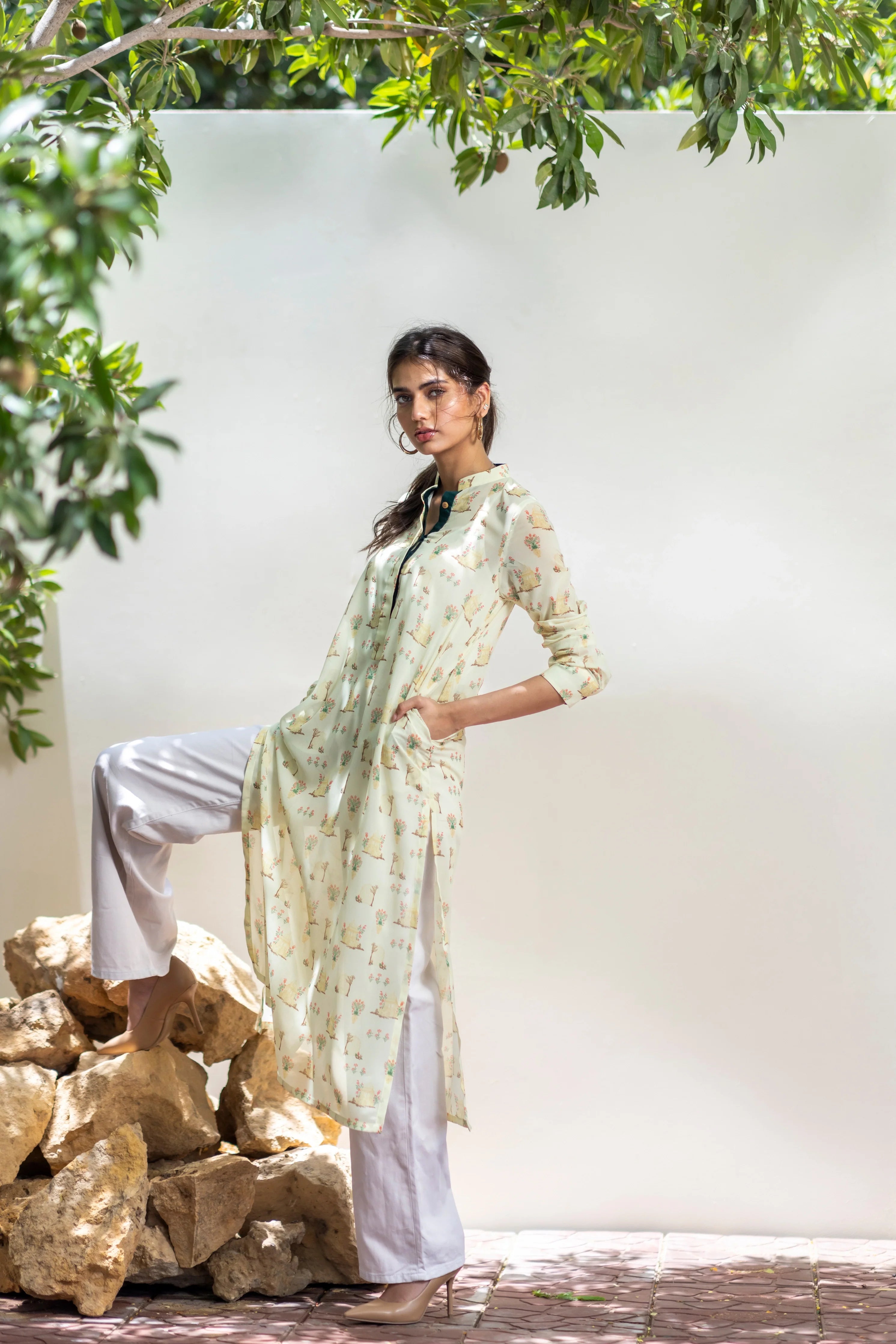 The Mughal Shirt - Ivory